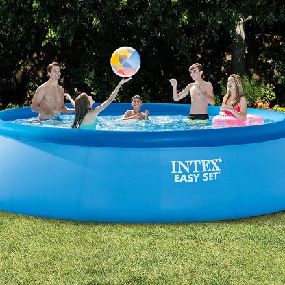 PISCINA EASY SET CM 457 H 122 INTEX 26168 KIT CON POMPA MAGGIORATA 7.900 l/h + SABBIA DI QUARZO - immagine 10
