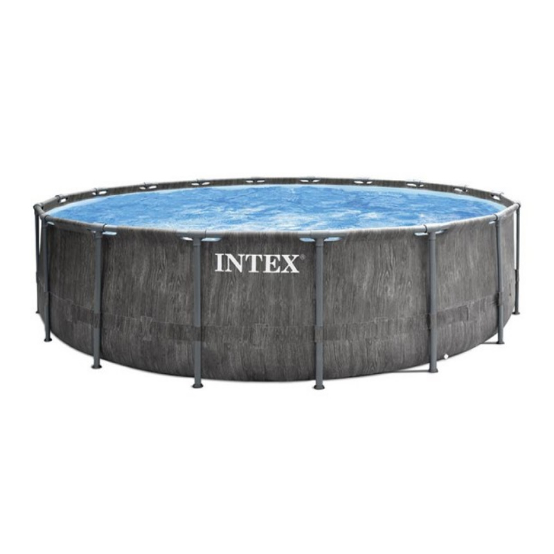 INTEX 26742 PISCINA PRISM FRAME GREYWOOD ROTONDA CM 457 H 122