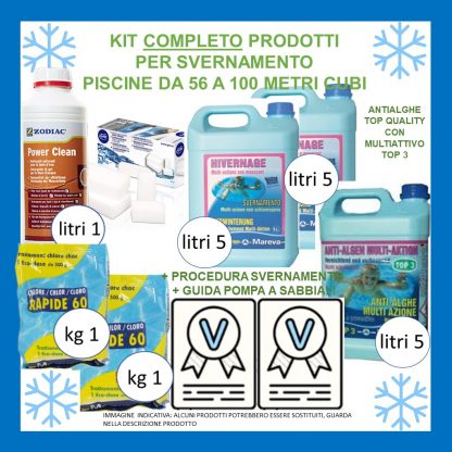 KIT DI PRODOTTI TRATTAMENTO ACQUA INVERNALE (non contiene il telo di copertura) + PROCEDURA + VIDEOTUTORIAL - immagine 7