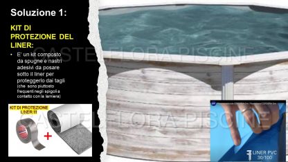 kit di PROTEZIONE DEL LINER per piscine in acciaio tipo GRE - immagine 2