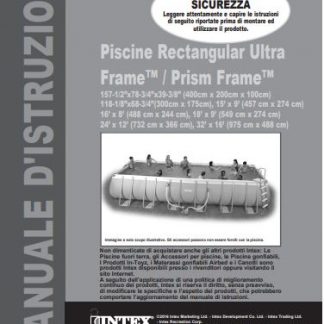 MANUALE PISCINA INTEX ULTRA FRAME 549X274 ANNO 2017