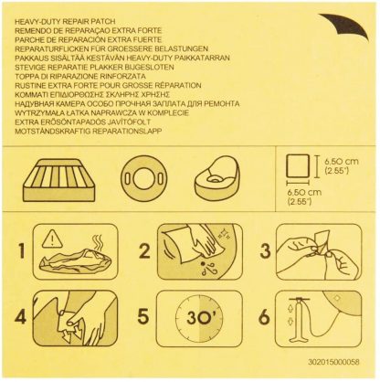 TOPPE KIT DI RIPARAZIONE PER PISCINA RESISTENTI ALL' ACQUA BESTWAY 62091 - immagine 3