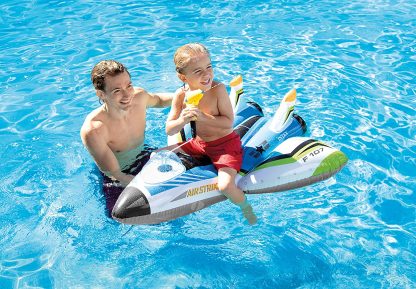 INTEX 57536 CAVALCABILE AEROPLANO CON PISTOLA AD ACQUA CM 117X117 - immagine 2