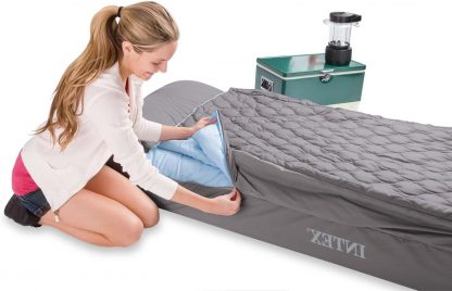 INTEX 66998 - MATERASSO CON SACCO A PELO CM 193X91X25 CON POMPA ELETTRICA INCORPORATA
