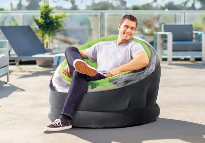 INTEX 68581 - POLTRONCINA EMPIRE CM 112X109X69 COLORE VERDE - immagine 2