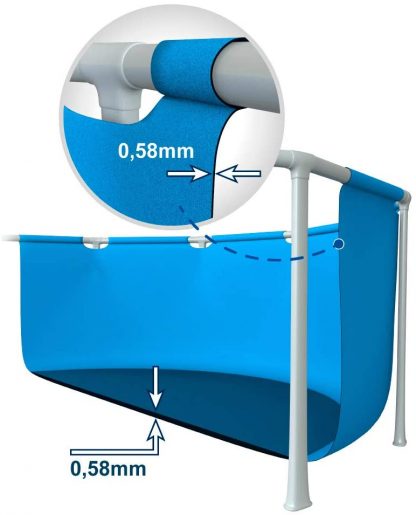 INTEX 28270 PISCINA RETTANGOLARE CM 220X150 H 60 - immagine 3