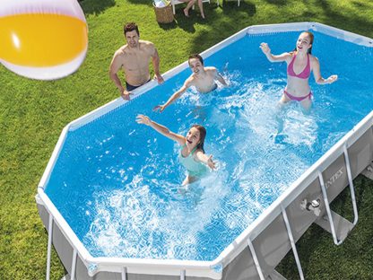 PISCINA PRISMA OVALE CM 610X305 H 122 INTEX  26798 - immagine 11