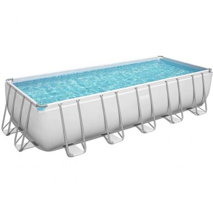 PISCINA POWER STEEL  RETTANGOLARE CM 640X274 H 132 BESTWAY 5612B