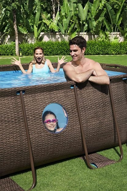 PISCINA POWER STEEL SWIM VISTA OVALE CM 427X250 H 100 BESTWAY 56714 - immagine 13