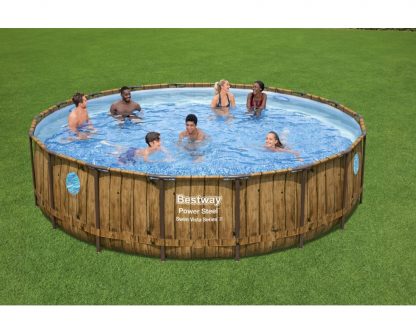 PISCINA POWER STEEL SWIM VISTA ROTONDA  CM 549 H 122 BESTWAY 56977 - immagine 3