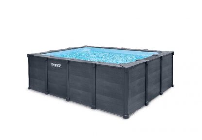 INTEX 26396 PISCINA GRAPHITE RETTANGOLARE CM 400X300 H 124