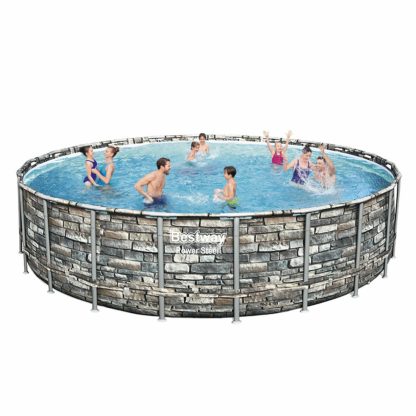 PISCINA POWER STEEL ROTONDA CM  671 H 132 BESTWAY 56889 - immagine 2