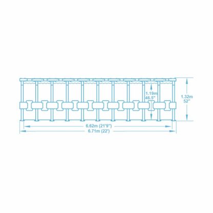 PISCINA POWER STEEL ROTONDA CM  671 H 132 BESTWAY 56889 - immagine 7
