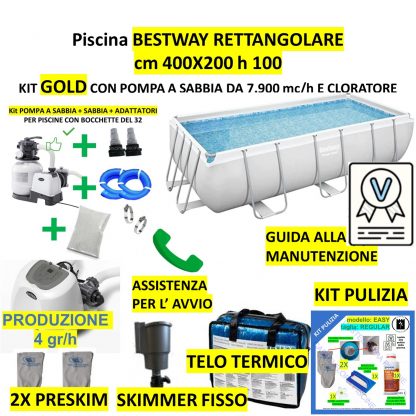 PISCINA BESTWAY 404X201X100 (personalizzabile - offerta invernale)