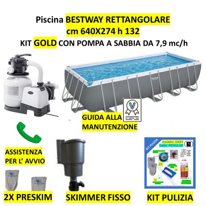 PISCINA BESTWAY 640X274 h132 (personalizzabile - offerta invernale)