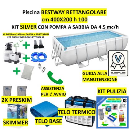 PISCINA BESTWAY 404X201X100 (personalizzabile - offerta invernale) - immagine 2