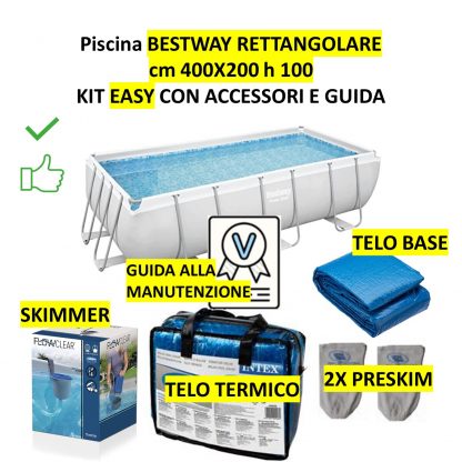PISCINA BESTWAY 404X201X100 (personalizzabile - offerta invernale) - immagine 4