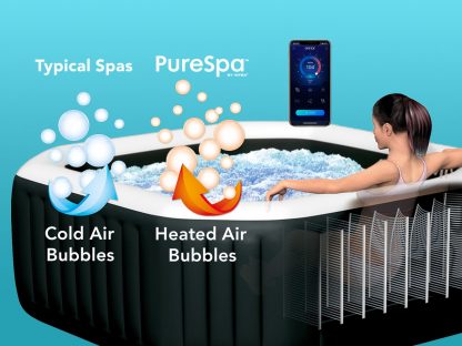 SPA INTEX 28462 BUBBLE AND JET MASSAGE DELUXE 213X213 H 71CM 6 POSTI - immagine 7