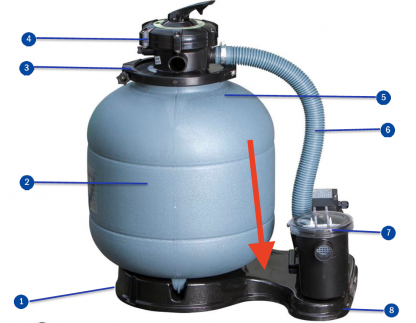 BASE  PER POMPA A SABBIA GRE FS-400